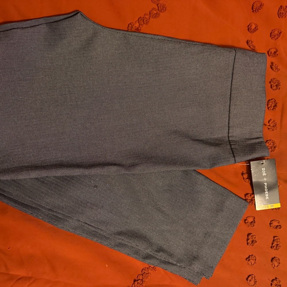 Zoe + Phoebe Gray Ankle Pants